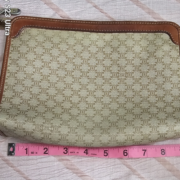 VINTAGE Celine Macadamia Clutch - Picture 3 of 13
